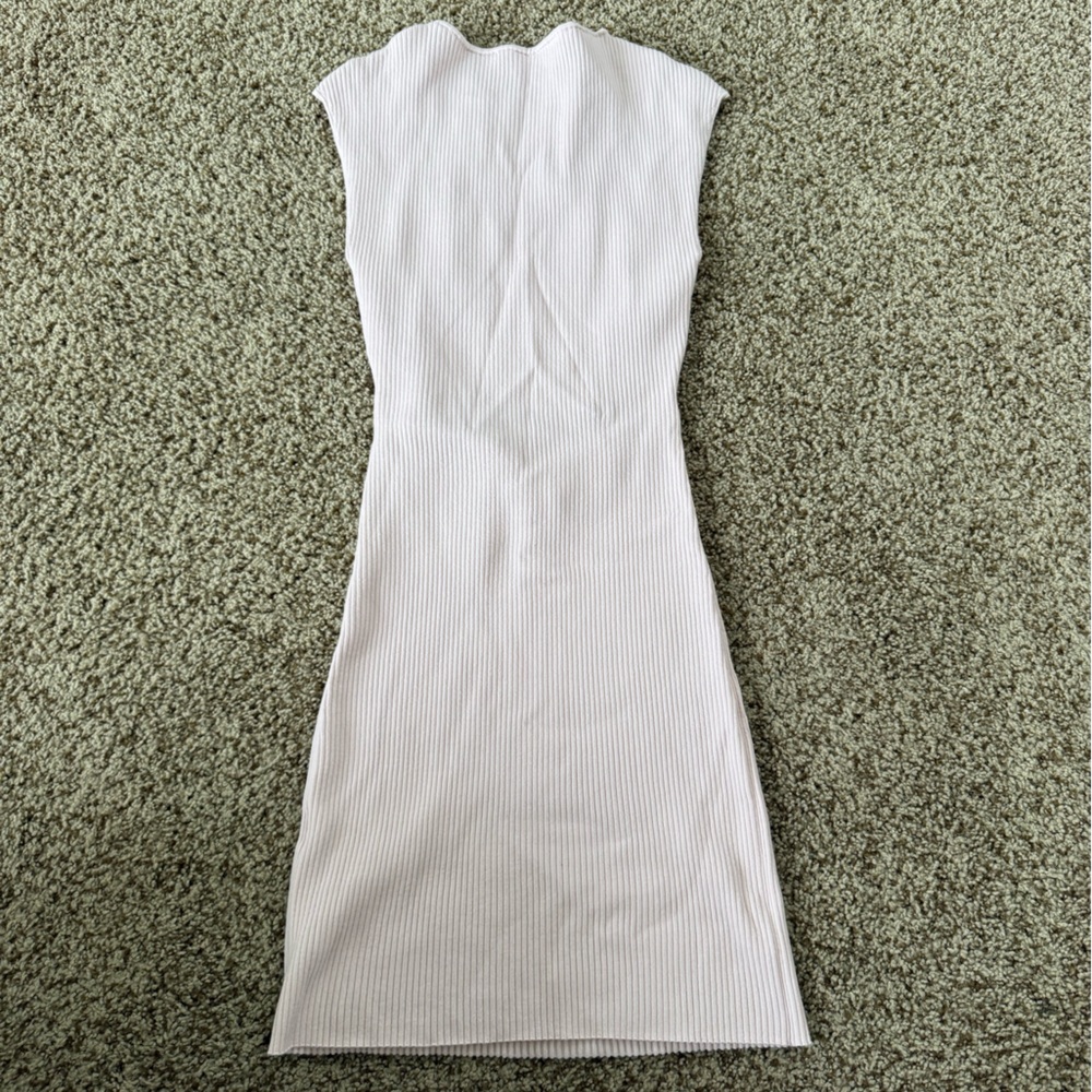 Aritzia Wilfred Blush Ribbed Dress - Picture 3 of 4